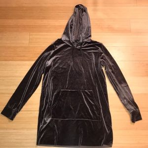 Velour Extended Hoodie